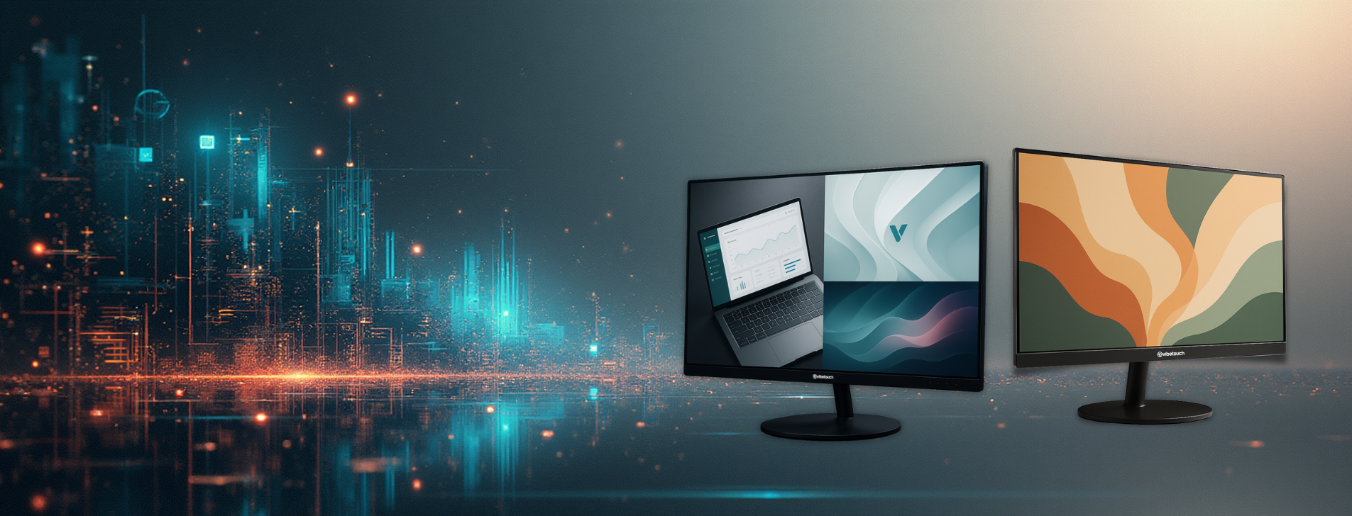Monitors with vivid, smooth visuals.